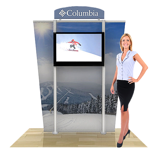 Trade Show Touch Screen TV Stand; up to 70 Large Monitors