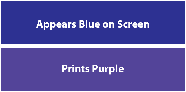 How to avoid getting purple hues when designing with blue colors